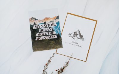 6 Pack Mountain Mover Christian Greeting Card set